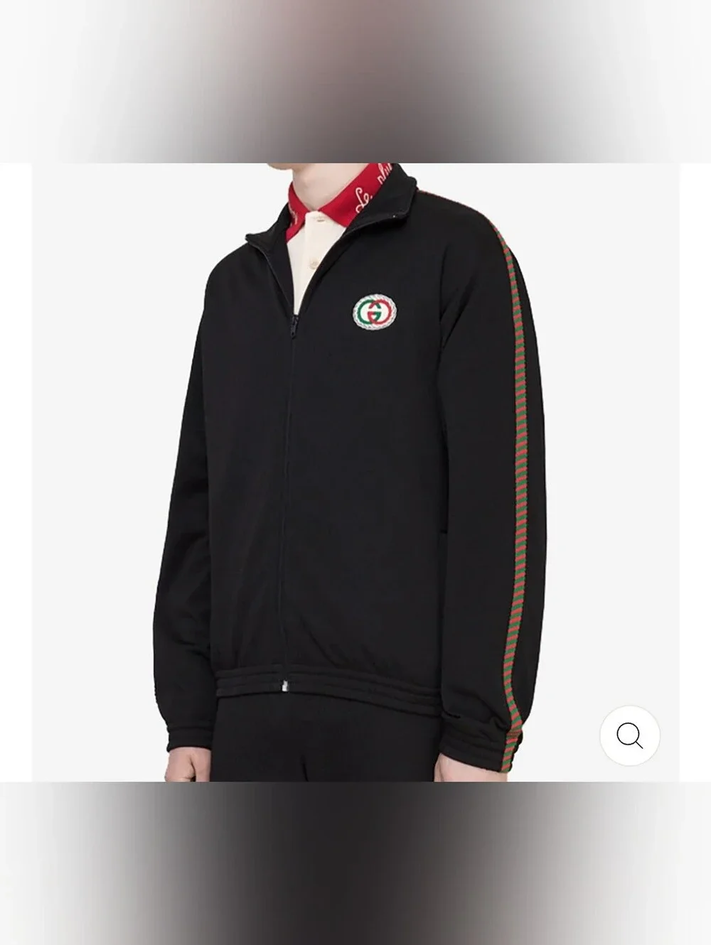 Gucci Airtex Rope Taped GG Logo Track Jacket Size S